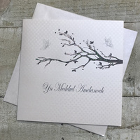 Yn Meddwl Amdanoch, Handmade Welsh Card (Tree) (WPD196)