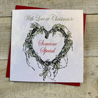 CHRISTMAS - TO SOMEONE SPECIAL - HEART WREATH (EX62)