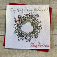 CHRISTMAS - NANNY & GRANDAD WREATH (EX56)
