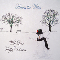 CHRISTMAS Across the Miles - SCENERY LARGE SNOWMAN (EX32)