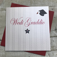 Wedi Graddio, Handmade Welsh Card (Graduation) (WPD164)