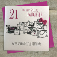 DAUGHTER 21ST BIRTHDAY  SHOPPING BAGS (E27)