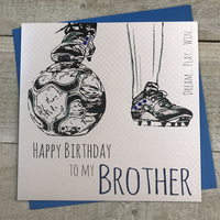 BROTHER BIRTHDAY FOOTBALL & BOOTS (E104)
