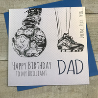 DAD BIRTHDAY FOOTBALL & BOOTS (E103)