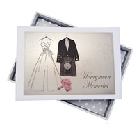 WEDDING DRESS & KILT  HONEYMOON PHOTO ALBUM - MINI (WK5T)