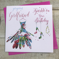 GIRLFRIEND BIRTHDAY SPARKLE FLAMINGO DRESS (DT40)