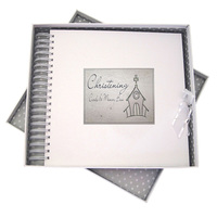 SILVER CHRISTENING CHURCH -CARD & MEMORY BOOK (CCH10)