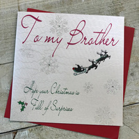 CHRISTMAS - TO MY BROTHER - SLEIGH (CB20)