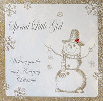 CHRISTMAS SPARKLE SNOWMAN - SPECIAL LITTLE GIRL (C6-LG)
