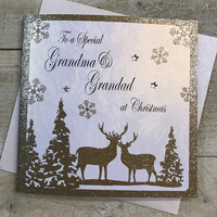 CHRISTMAS - GRANDMA & GRANDAD GOLD DEER (C5-GG)