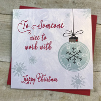 CHRISTMAS - SOMEONE NICE TO WORK WITH- CARD (C20-12)