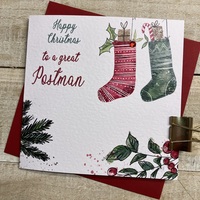 CHRISTMAS - POSTMAN STOCKING CARD (C23-131)