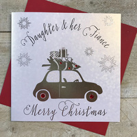 CHRISTMAS - DAUGHTER & FIANCE - SILVER CAR & TREE (BM28-DFE)