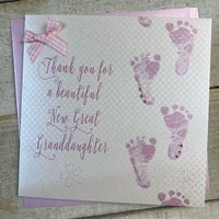 THANK YOU - GREAT GRANDDAUGHTER - LITTLE FEET (WB225-GGD)
