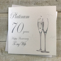 70 - ANNIVERSARY WIFE - CHAMP FLUTES (BD170-W)