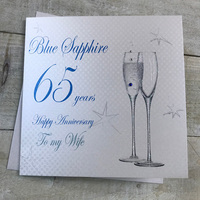 65 - ANNIVERSARY WIFE - CHAMP FLUTES (BD165-W)