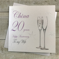 20 - ANNIVERSARY WIFE - CHAMP FLUTES (BD120-W)