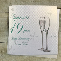 19 - ANNIVERSARY WIFE - CHAMP FLUTES (BD119-W)