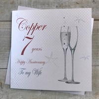 7 - ANNIVERSARY WIFE - CHAMP FLUTES (BD107-W)