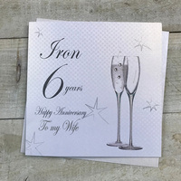 6 - ANNIVERSARY WIFE - CHAMP FLUTES (BD106-W)