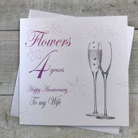 4 - ANNIVERSARY WIFE - CHAMP FLUTES (BD104-W)