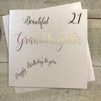 GRANDDAUGHTER AGE 21 - HAPPY BIRTHDAY  (B198)