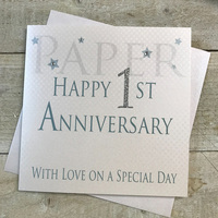 1 - PAPER ANNIVERSARY WORDS CARD (AW1)