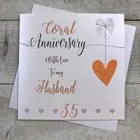 35- HUSBAND CORAL ANNIVERSARY HEART (LLA35H)