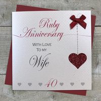 40 - WIFE RUBY ANNIVERSARY HEART (LLA40W & XLLA40W)