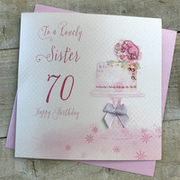 SISTER BIRTHDAY AGE 70 - VINTAGE CAKE (VN57-S70)