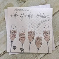 PERSONALISED WEDDING CHAMPAGNE FLUTES (P18-5 & XP18-5) (XP18-5)