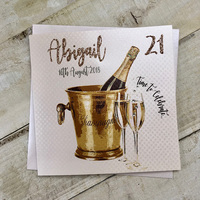 PERSONALISED AGE CHAMPAGNE BUCKET (P18-55 & XP18-55)