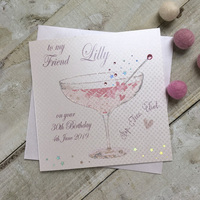 PERSONALISED AGE CHAMPAGNE COUPE (P19-11B & XP19-11B)