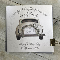 PERSONALISED - DAUGHTER & SON IN LAW WEDDING VINTAGE CAR (P18-1DS & XP18-1DS)