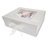 PERSONALISED ANY AGE SILVER SHOES (PL14)  - GIFTS / CARDS (P-GB21X)
