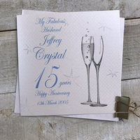 15 - ANY YEAR PERSONALISED ANNIVERSARY - FLUTES (PPS11-15 & XPPS11-15)