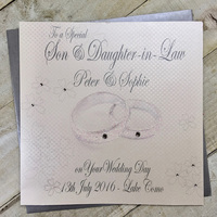 PERSONALISED SON & DAUGHTER-IN-LAW WEDDING RINGS (PPS83 & XPPS83) (XPPS83)