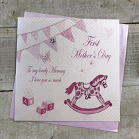 1ST MOTHERS DAY PINK ROCKING HORSE (MP13)