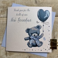 THANKYOU FOR OUR NEW GRANDSON - BLUE TEDDY(B271)