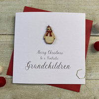 Grandchildren - Wooden Glittered Penguin (XS7-GRCH)