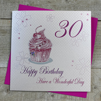 30TH BIRTHDAY CUPCAKE CARD (BCA30(CUPCAKE))