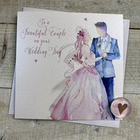 BEAUTIFUL COUPLE WEDDING DANCE CARD (B240)