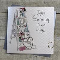 WIFE ANNIVERSARY LOVE LADDER CARD (VN92-W)