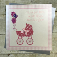 THANK YOU FOR A BEAUTIFUL NEW GRANDDAUGHTER - PRAM (XVN124)