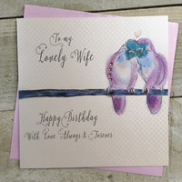 WIFE BIRTHDAY - LOVE BIRDS PURPLE (VN22)