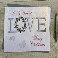 Husband 'LOVE' Large Christmas Card (XX14-23)