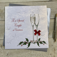 Special Couple Christmas Fizz Large Card (XC10)