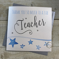 Thankyou Teacher Blue Stars Card (VN158)
