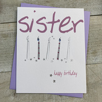 Sister Birthday Candles Card (IT51)