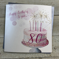 80TH BIRTHDAY - SPARKLER CAKE (XVN142-80)
